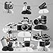 SHADOAMP Photographer Party Decorations 8pcs Photography Theme Honeycomb Centerpiece Movie Night Theme Party Table Decorations for Photography Enthusiast Theme Birthday Party Supplies - Image 4