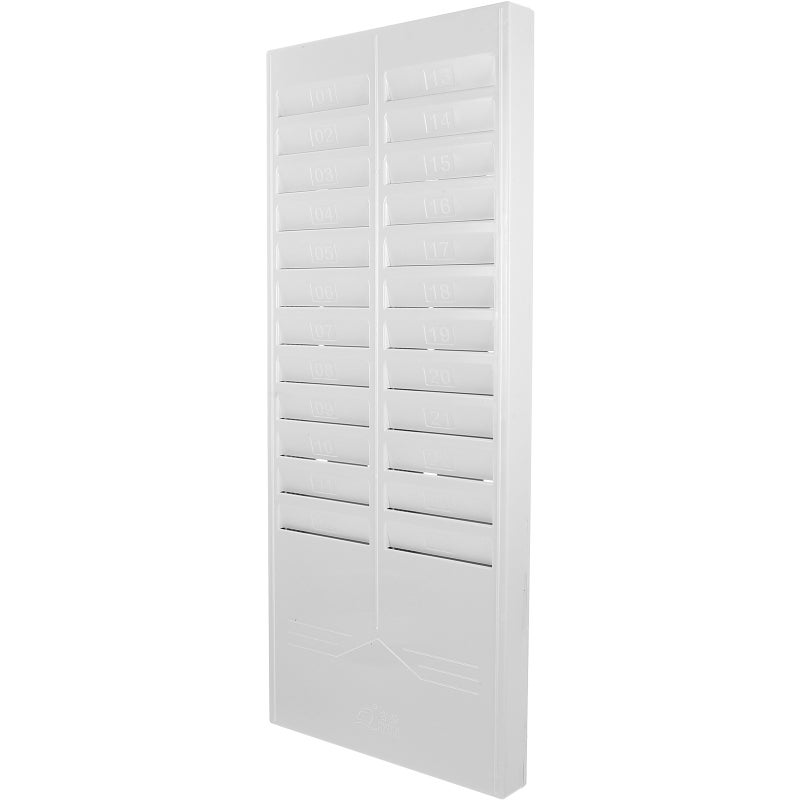 Wall-mounted Attendance Cards Shelf Information Cards Rack Retractable Time Cards Storage Rack - Image 5