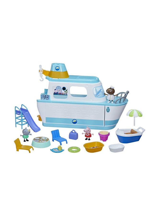 Peppa Pig Cruise Ship, Multilevel Playset with 17 Pieces, Preschool Toys for 3 Year Old Girls and Boys and Up  - Image 1