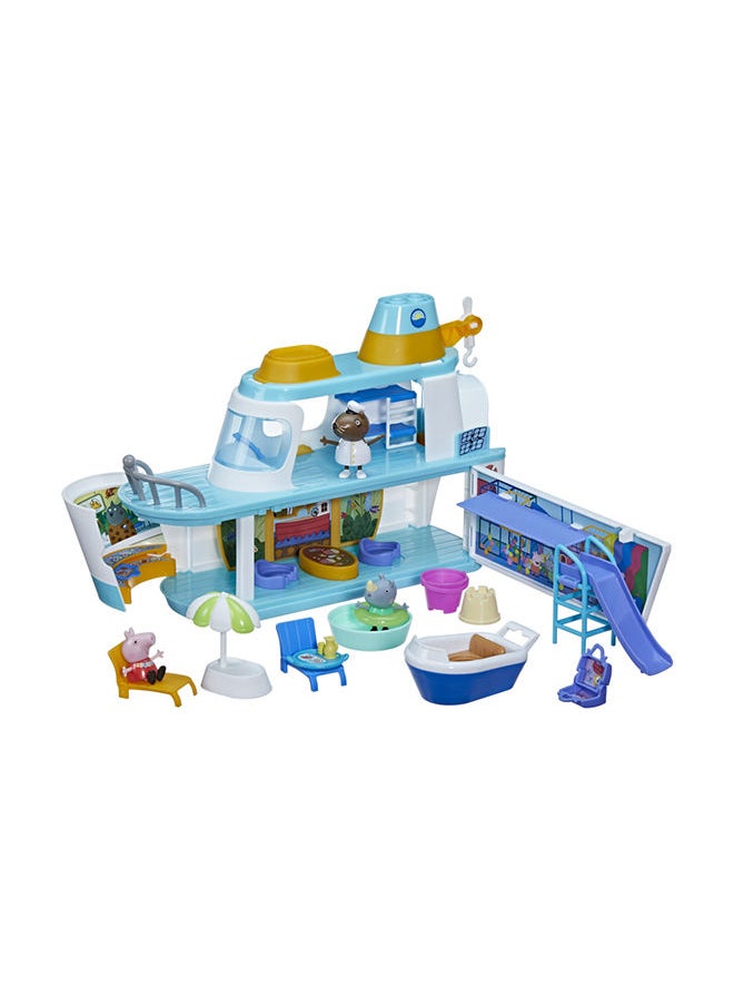 Peppa Pig Cruise Ship, Multilevel Playset with 17 Pieces, Preschool Toys for 3 Year Old Girls and Boys and Up  - Image 2
