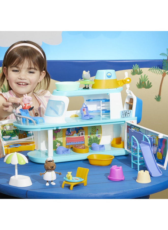 Peppa Pig Cruise Ship, Multilevel Playset with 17 Pieces, Preschool Toys for 3 Year Old Girls and Boys and Up  - Image 4