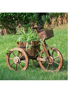 Generic FFD Wooden Flower Pot Tricycle Shaped Flower Vase  - Image 1
