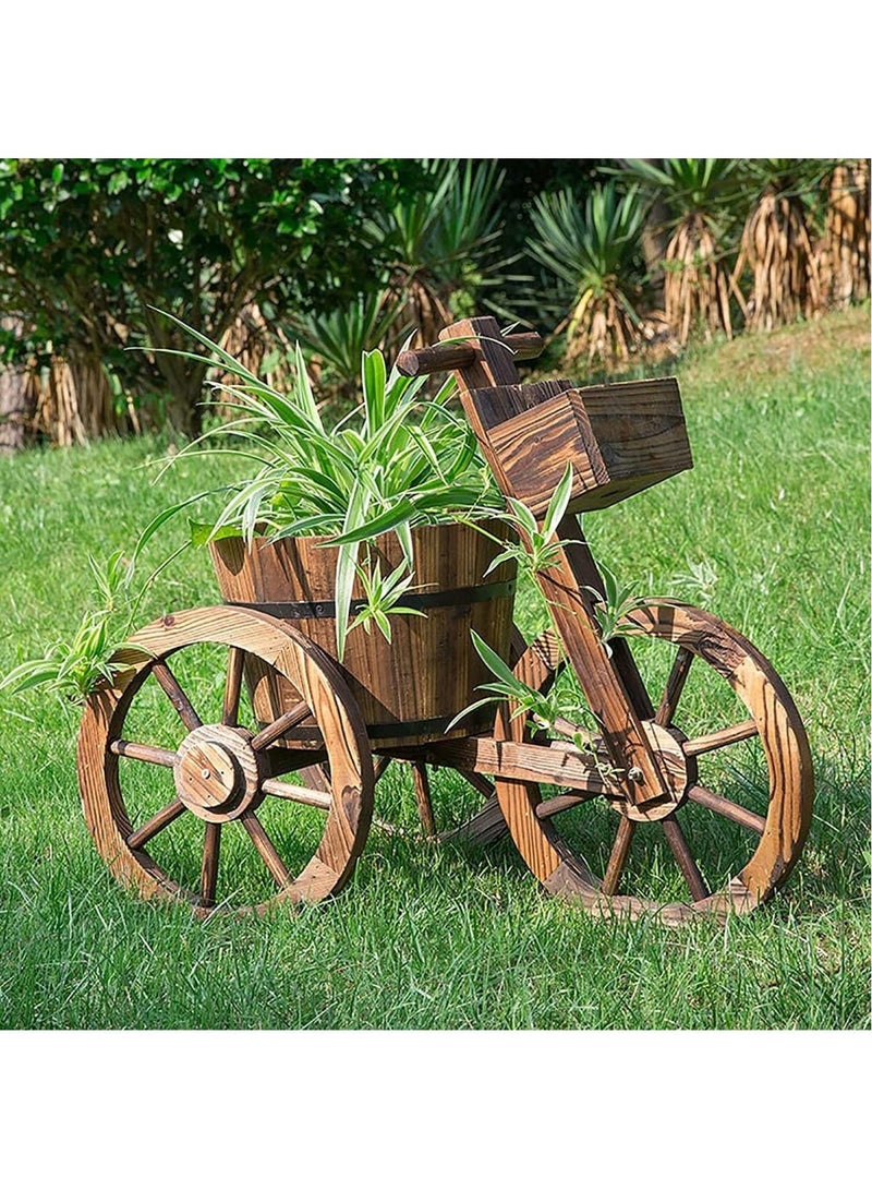Generic FFD Wooden Flower Pot Tricycle Shaped Flower Vase  - Image 1