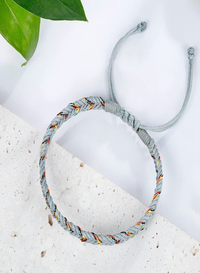 JENDEAR SHINE Braided Rope Bracelet for Women, Handmade Rope Jewelry Adjustable, Birthday Friendship Couple Gift - Image 2