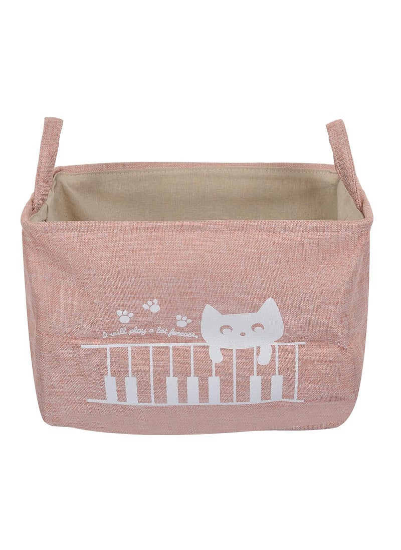 BLEQYS BLEQYS Rectangular Waterproof Laundry Hamper Collapsible Laundry Basket Lids Laundry Bag with Handles for Dirty ClothesToys Pink  - Image 1