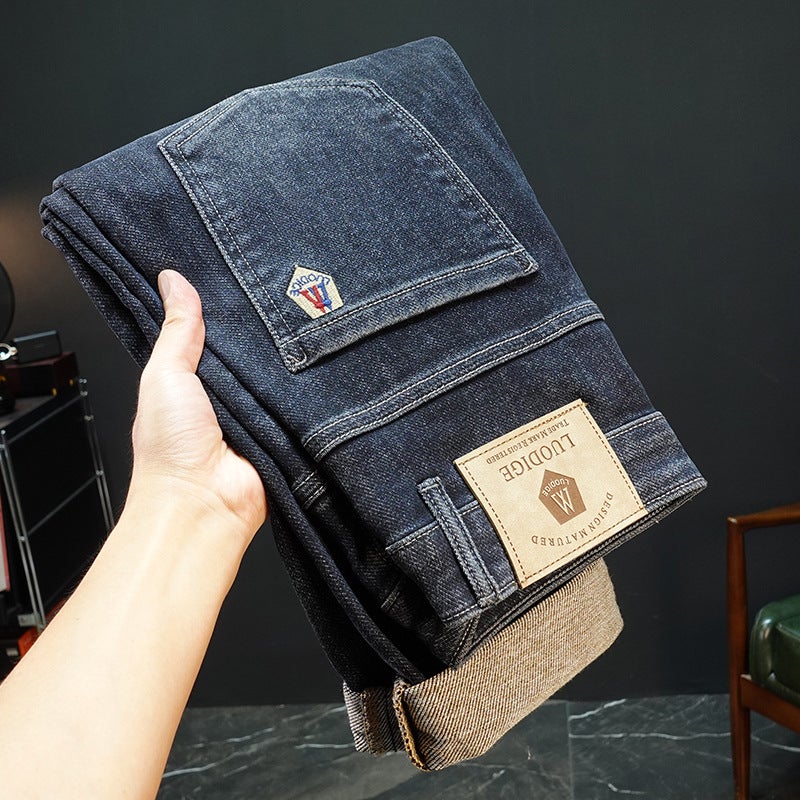 Unisex Classic Denim Jeans Loose Fit Daily Outdoor Wear - Image 1
