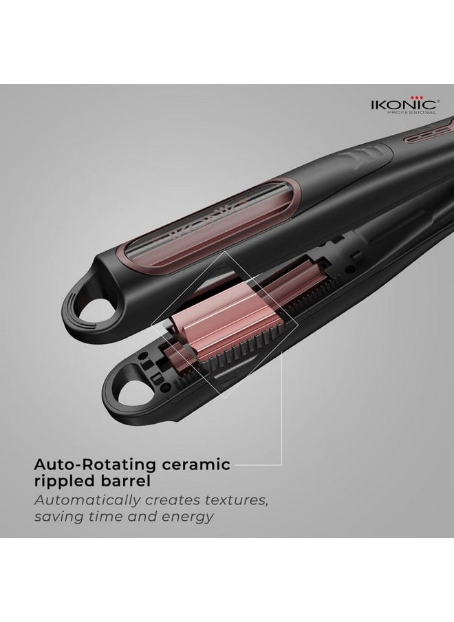 IKONIC - Professional Super Crimper With Advance Ceramic Heating Technology, No Traditional Manual Pressing Of The Plates, Auto-Rolling Tourmaline Ceramic Plates, Quick Heating, For Smooth & Frizz-Free Hair, For All Hair Type - Image 1