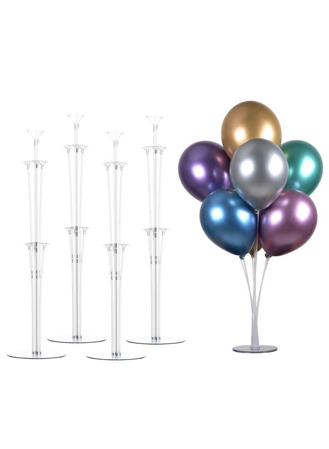 LANGXUN 4 Set 28" Height Table Balloon Stand Kit For Birthday Party Decorations And Wedding Decorations Happy Birthday Balloons Decorations For Party And Christmas Balloon Decorations (4 Pack) - Image 1