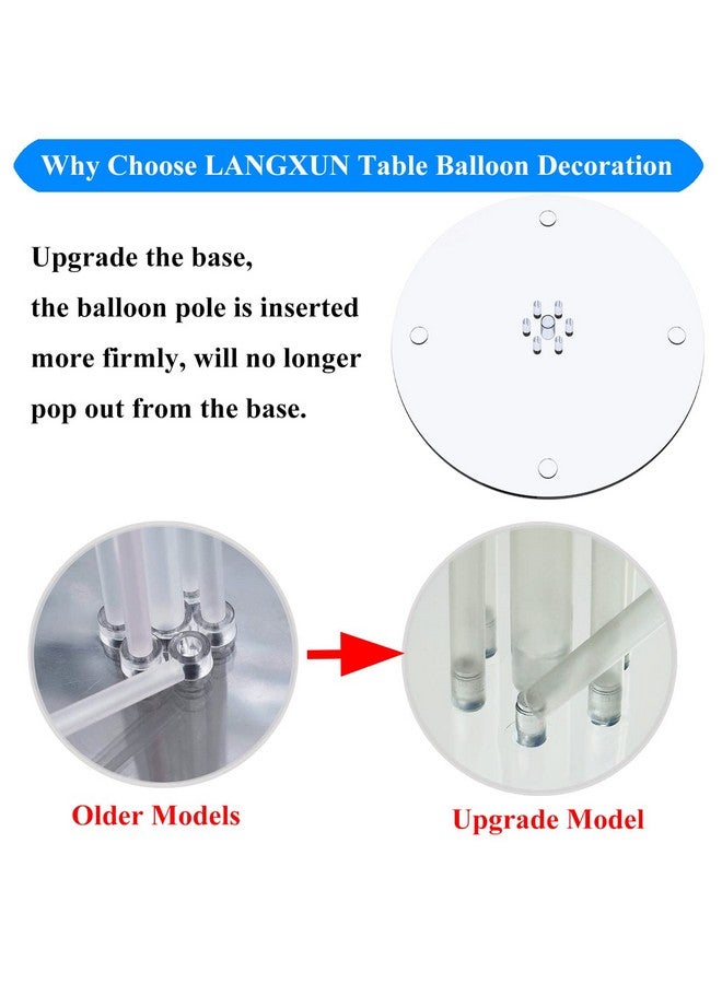 LANGXUN 4 Set 28" Height Table Balloon Stand Kit For Birthday Party Decorations And Wedding Decorations Happy Birthday Balloons Decorations For Party And Christmas Balloon Decorations (4 Pack) - Image 5