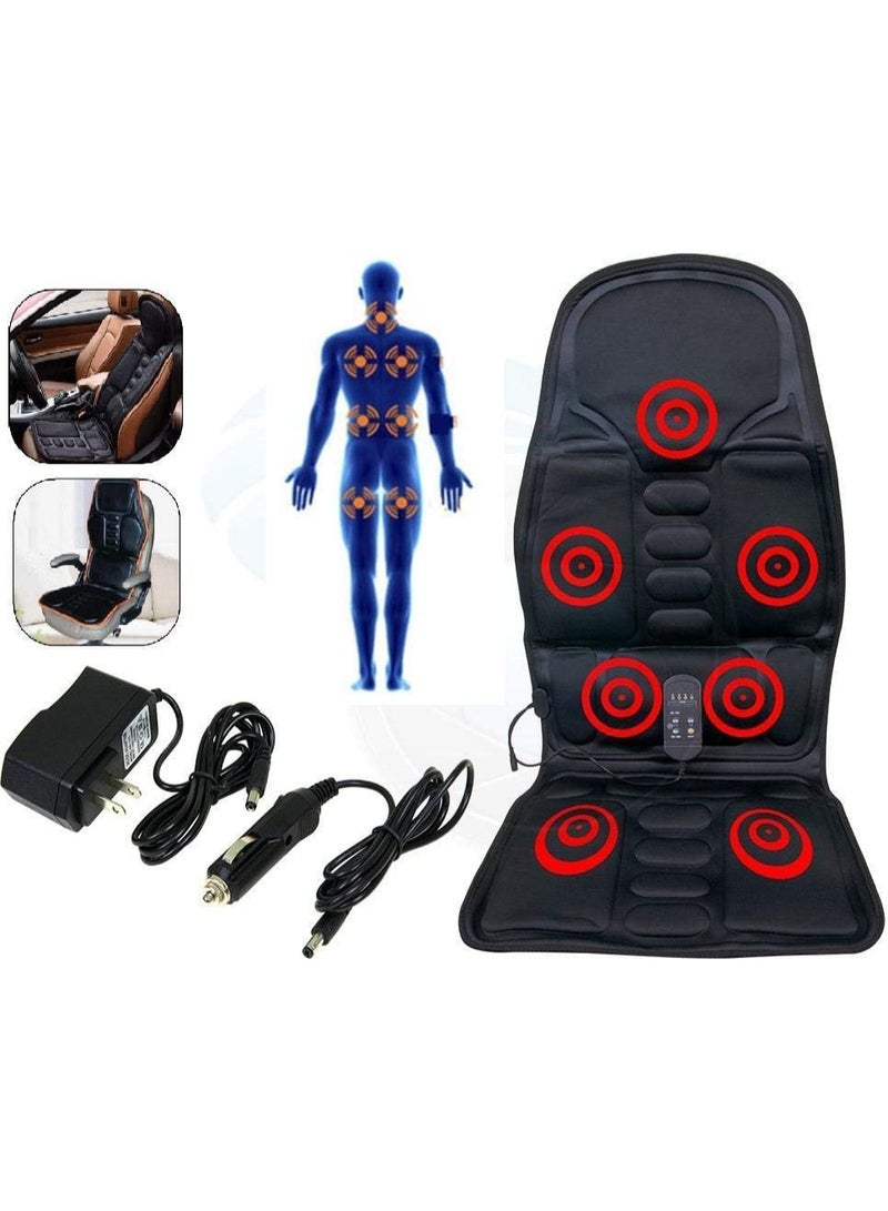 3-in-1 Electric Back Massager and Heater Seat Pad - Full Body Massaging Cushion with 5 Motors, 6 Modes & 3 Individual Zones for Car, Home & Office (20W) - Image 2