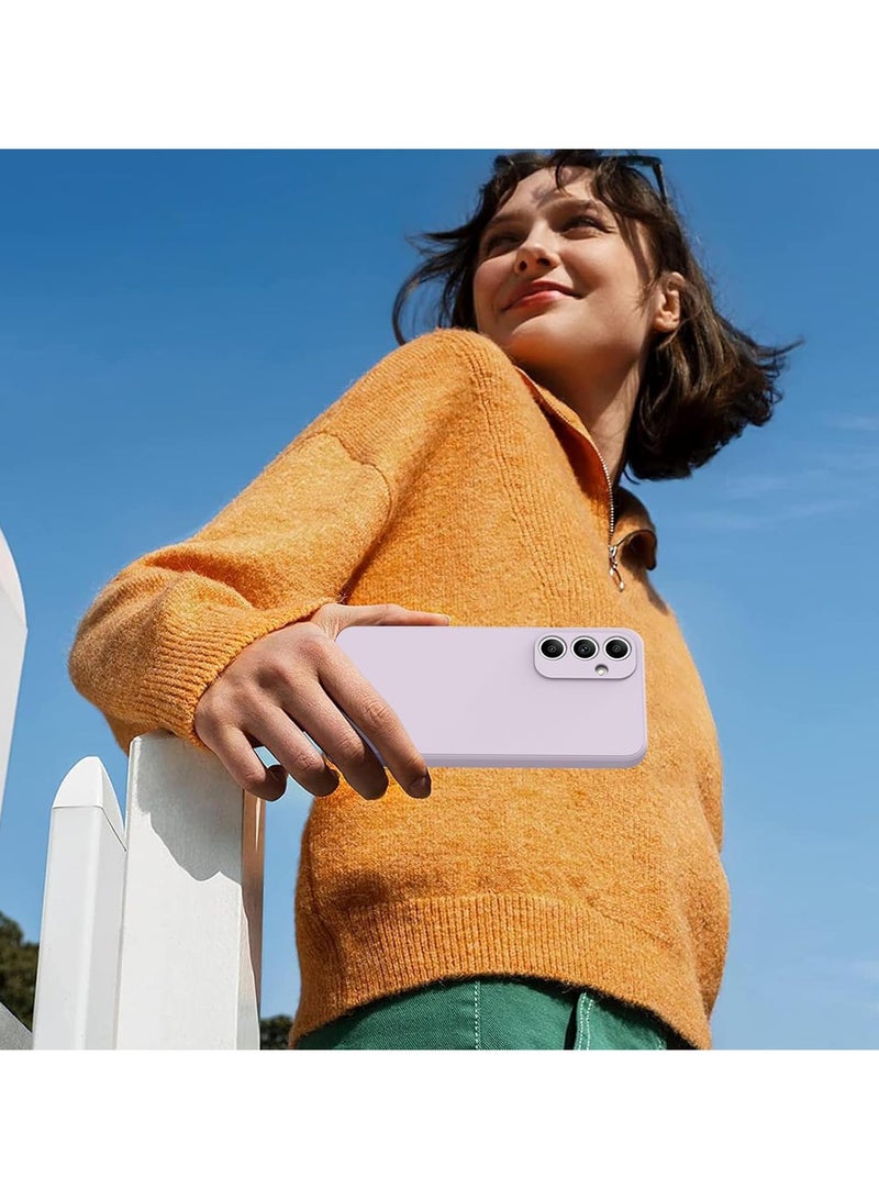 ايكارلوس جراب هاتف لهاتف Samsung Galaxy S24 FE 5G، جراب سيليكون مع بطانة ناعمة من الألياف الدقيقة، غطاء نحيف أرجواني - Image 5