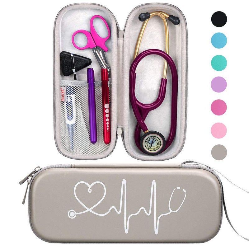 BOVKE Travel Carrying Case for Stethoscopes - Grey - Image 1