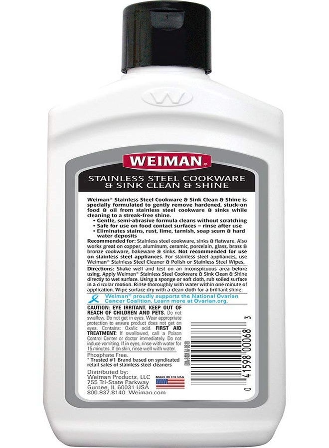 Weiman Stainless Steel Sink and Pots & Pans Cleaner and Polish - Image 2