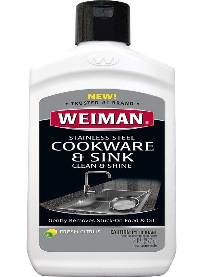 Weiman Stainless Steel Sink and Pots & Pans Cleaner and Polish - Image 1