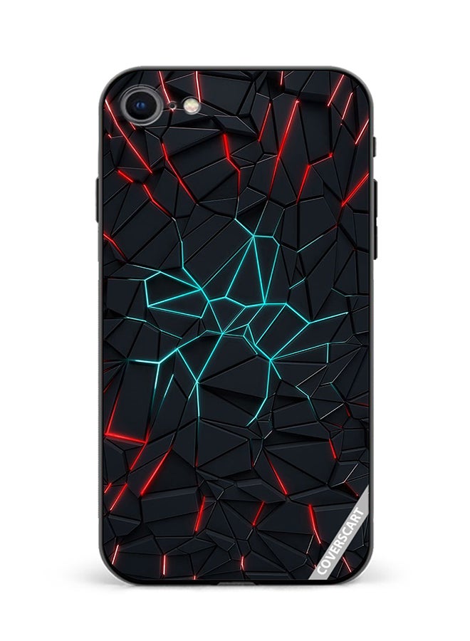 Protective Case Cover For Apple iPhone SE 2022 Abstracts Design Multicolour