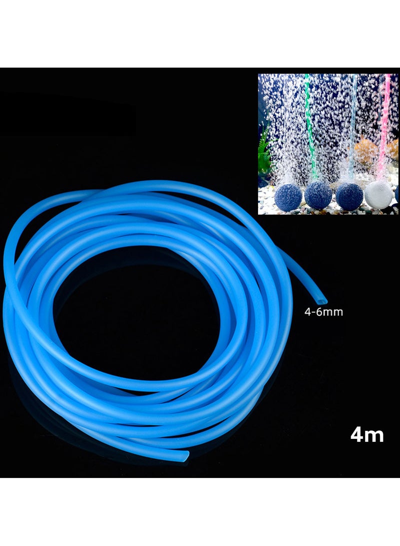 Generic Aquarium oxygen air 4mm tube blue 