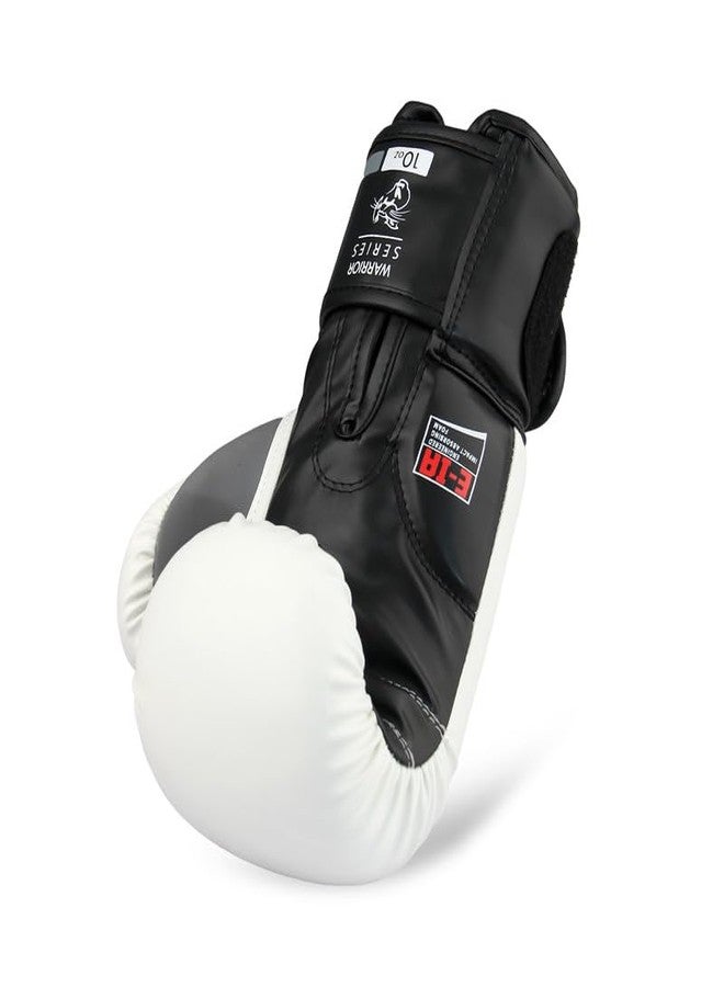 Mauzer Fire in Her Heart Warrior Women’s Boxing Gloves with Plain Hand Wraps Combo, EIA Impact Foam, Locked Thumb, 3” Hook & Loop Wrist Support, Training & Sparring - Image 4