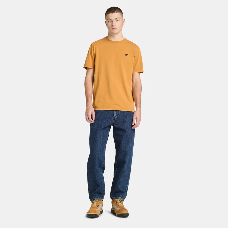 Timberland Yellow Men's Worn-In-Effect T-Shirt for Men | Best Price UAE