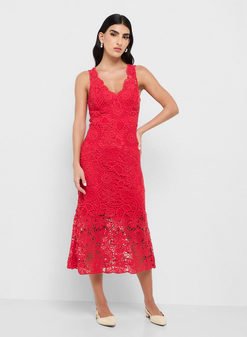 جس فستان روزاليا كروشيه بدون أكمام - Image 1