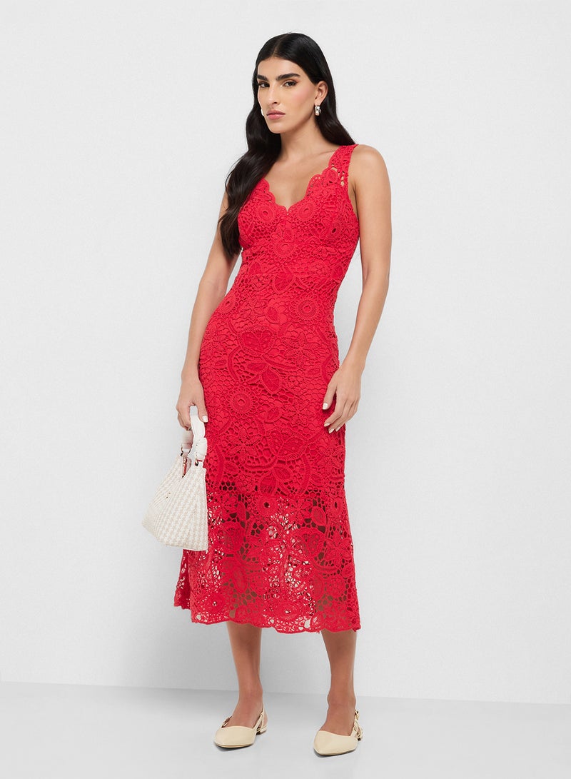 جس فستان روزاليا كروشيه بدون أكمام - Image 4