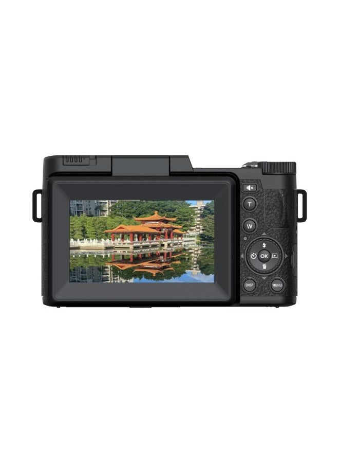 Generic 5K English Version 64 Million Pixel Camera Video Camera Full HD With Flip HD Screen R2H-Body Color:64gb Card + Free Card Reader Adapter  - Image 5