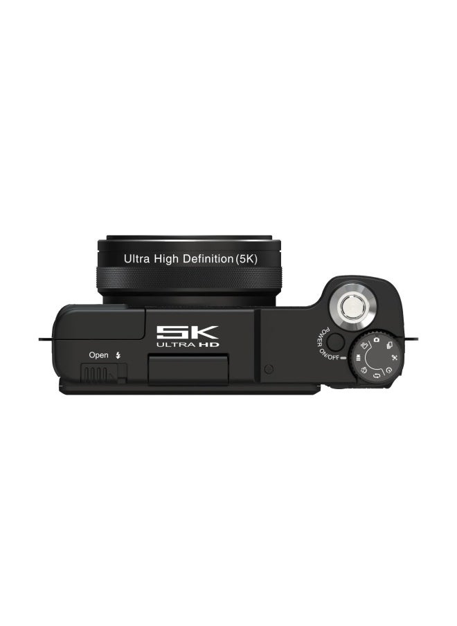 Generic 5K English Version 64 Million Pixel Camera Video Camera Full HD With Flip HD Screen R2H-Body Color:64gb Card + Free Card Reader Adapter  - Image 3