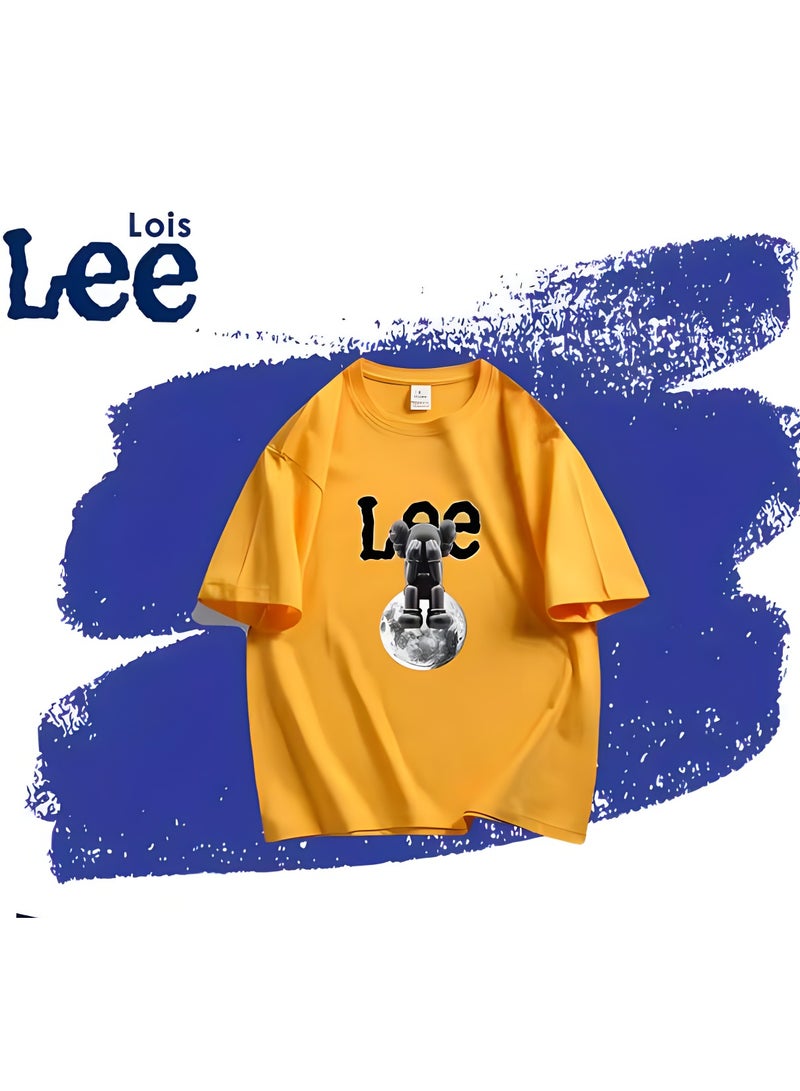 LEE New Fashionable Casual LEE Co Branded T-shirt