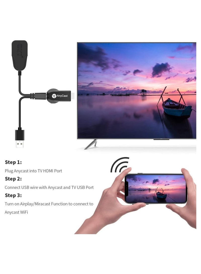 AnyCast Any-Cast HDMI WiFi 1080P Mobile Screen Mirroring Receiver Dongle to TV/Projector Receiver for Android/Mac/iOS Windows - Image 3