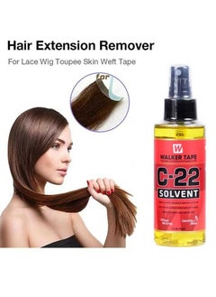 Walker Tape C-22 Solvent Fast Glue Remover 118ml, Fast Acting Hair Extension Remover Wig Glue Remover, Hair Extension Tape Remover, Hair Remover, Wig Tape, Double Sided Hair Extension Tape  - Image 1
