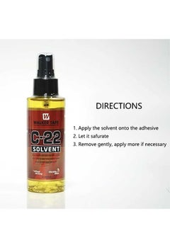 Walker Tape C-22 Solvent Fast Glue Remover 118ml, Fast Acting Hair Extension Remover Wig Glue Remover, Hair Extension Tape Remover, Hair Remover, Wig Tape, Double Sided Hair Extension Tape  - Image 3