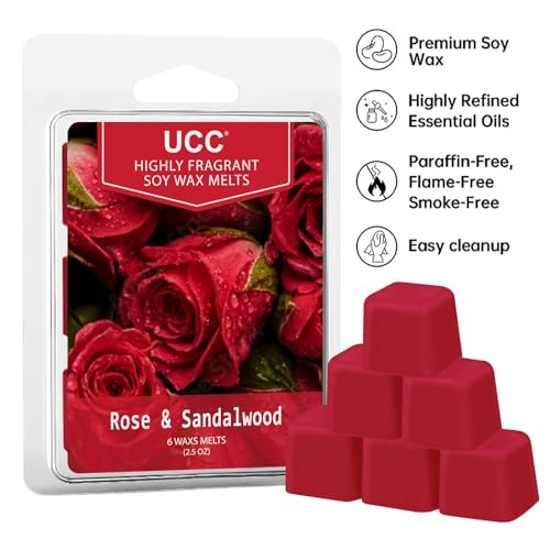 UCC Plant Based All Natural Wax Melts, Strong Fragrance, Long Lasting Premium Soy Scented Melts Cubes, Wax Melts Tarts, Colored Wax Melt - 4 Pack - Image 4