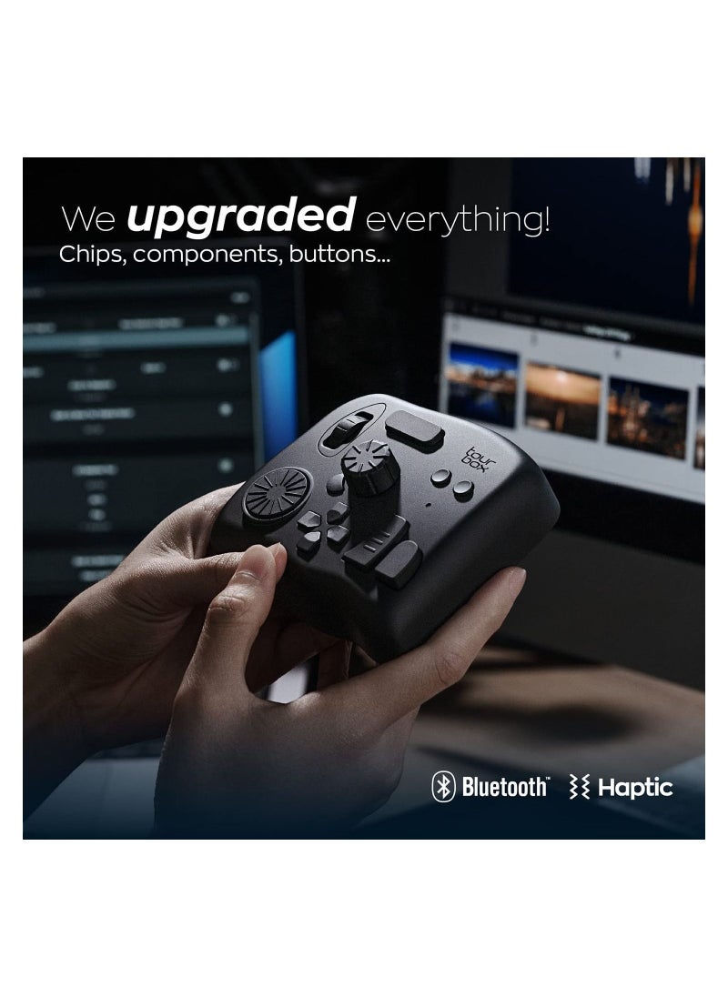TourBox - Tourbox Elite, Video Photo Editing Controller, Bluetooth 5.0 Customized Shortcut Keyboard - Black - Image 1