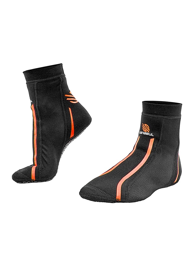 Sanabul  New Item Foot Grip Socks For Men & Women | Mma, Kickboxing, Wrestling, Pilates, Yoga Anti Slip Socks, Non Slip Socks (Small, Orange)  - Image 2