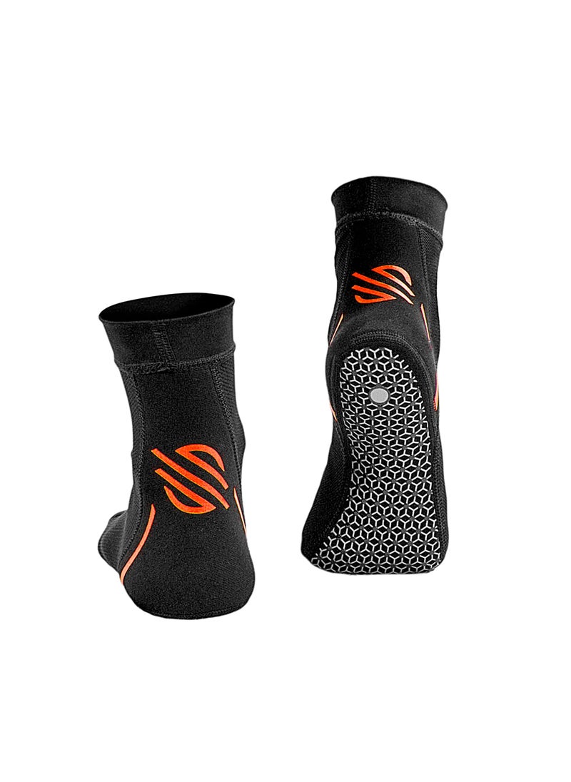 Sanabul  New Item Foot Grip Socks For Men & Women | Mma, Kickboxing, Wrestling, Pilates, Yoga Anti Slip Socks, Non Slip Socks (Small, Orange)  - Image 3