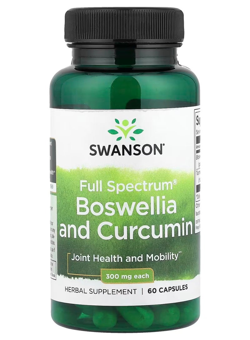 سوانسون، طيف كامل من اللبان والكركمين، 60 كبسولة