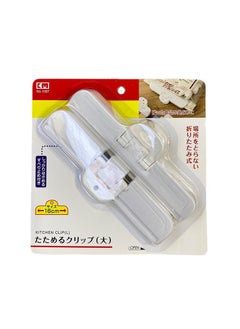 Food Bag Clip Sealed Milk Powder Snack Sealer Kitchen Food Moisture Proof Clip Potato Chip Milk Sealing Large-White