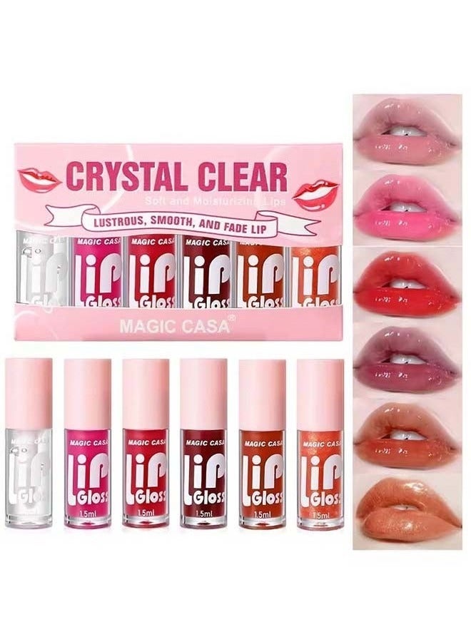 Magic 6pcs/set Hydrating Jelly Lip Oil long-lasting Moisturizing smooth shimmering Lip Hydrating Liquid - Image 2