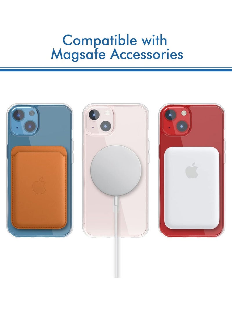 BORTONY - iPhone 14 Plus Clear Magnetic Case with Built in Magnets Compatible with MagSafe Crystal Clear Slim TPU Hard Back Cover for Apple iPhone 14 Plus 6.7 inch 2022 Released (Clear) - Image 1