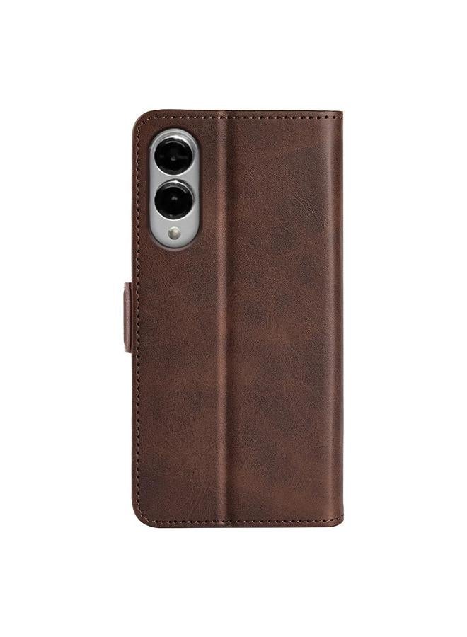 اس-توب جراب لهاتف Samsung Galaxy S25 Edge 5G بمشبك مغناطيسي مزدوج الجوانب وغطاء جلدي أفقي قابل للطي - Image 3