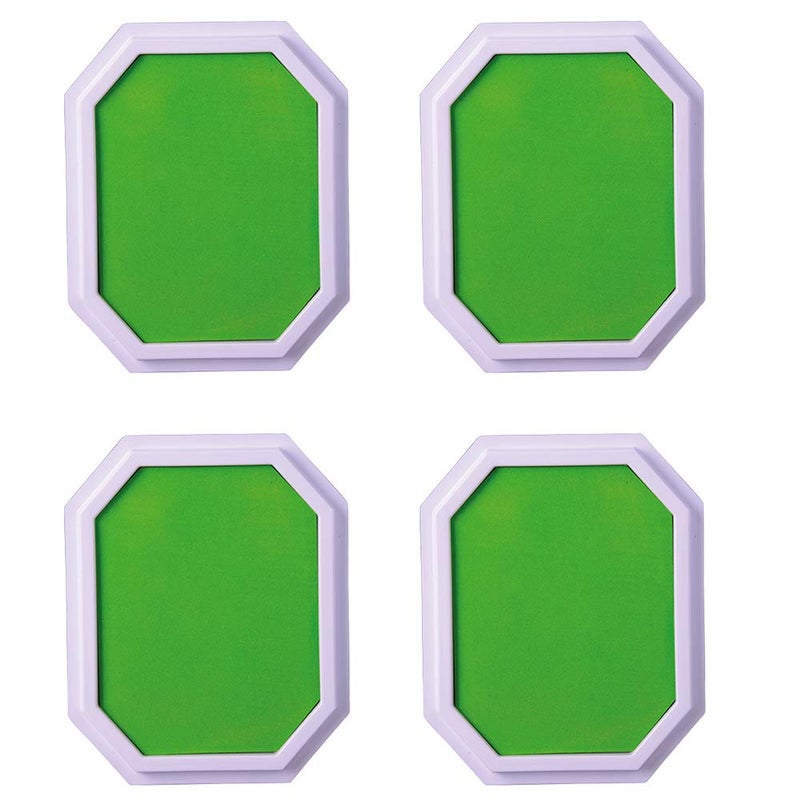 MTC-21034 Mega Washable 7 1/4" W. Stamp Pad Set of 4 Green Pads