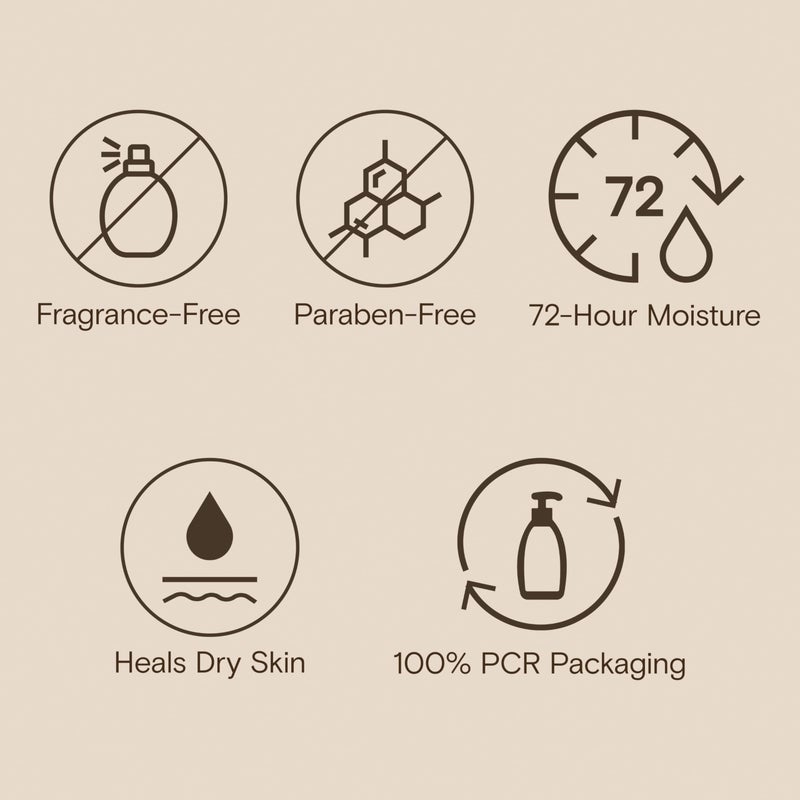 Aveeno Skin Relief Moisturizing Lotion Heals Very Dry, Sensitive Skin, Fast-Absorbing Body Lotion with Soothing Triple Oat & Shea Butter Formula, Fragrance Free, Non-Comedogenic, 18 fl. oz - Image 5