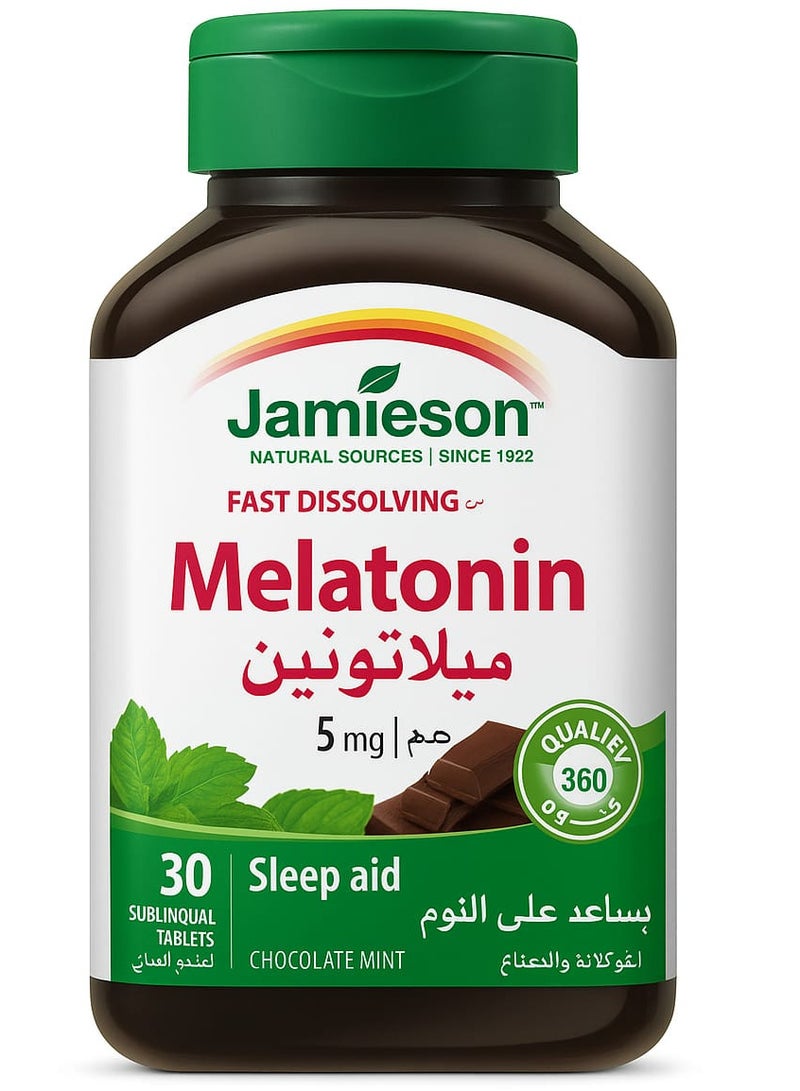 Jamieson Melatonin 5mg Fast Dissolving Tablets 30 Count - Image 1