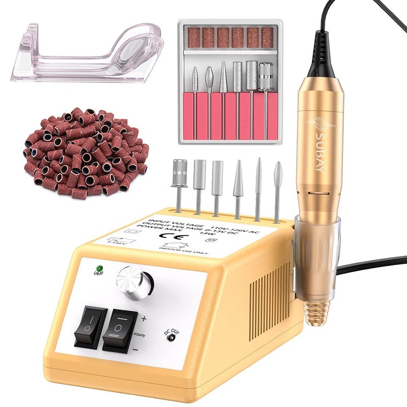 Subay Subway Professional Nail Drill Machine - Electric File for Acrylic and Gel Nails, 20000RPM - Manicure Pedicure Tools for Professionals and Beginners - Image 1