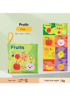 Y&D Infant Cognitive Cloth Book Baby Early Education Puzzle-Fruit Cognition  - Image 1