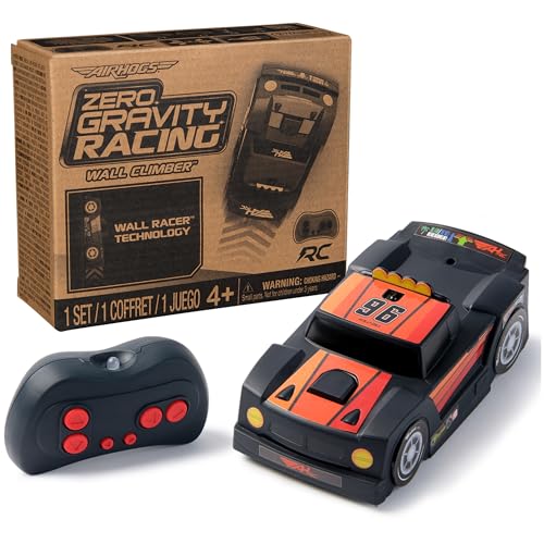 Air Hogs Zero Gravity Racing Wall Climber USBC Rechargeable Wall Racer Truck Black Indoor RC Car Over 4Inches Kids Toys for Ages 4 and up - Image 1