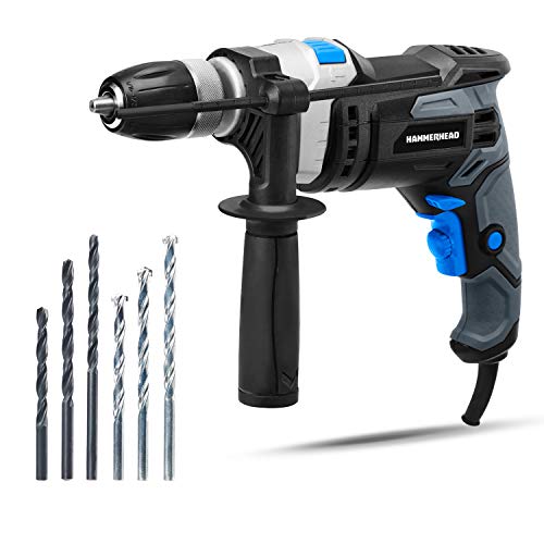 Hammerhead 7.5-Amp 1/2 Inch Variable Speed Hammer Drill with 6pcs Bit - HAHD075 - Image 1