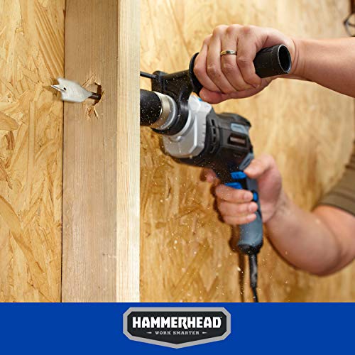 Hammerhead 7.5-Amp 1/2 Inch Variable Speed Hammer Drill with 6pcs Bit - HAHD075 - Image 5