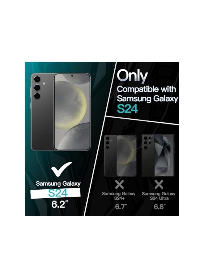 JETech Slim Fit Case for Galaxy S24 5G, Camera Lens Full Protection, Soft TPU Thin Protective Phone Cover with Matte Finish, Shockproof (Black) - Image 2