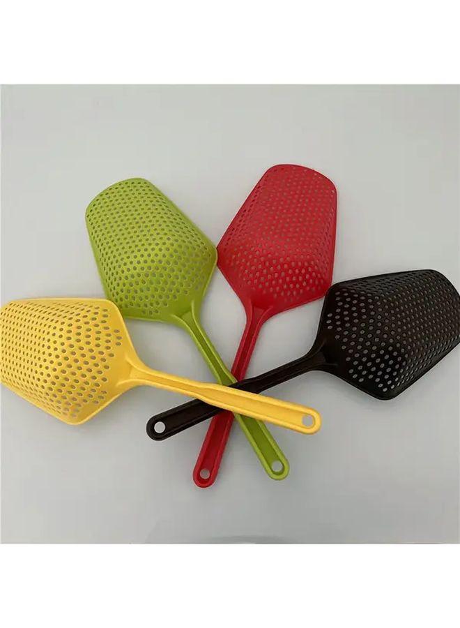 Heavy Duty Plastic Slotted Shovel Spade 2 Pcs Green For French Fries Ice Fishing Serving - Image 1