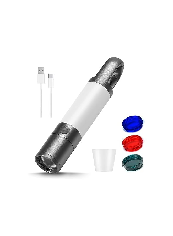 promass LED Flashlight, 1000 High Lumens Flashlights with USB Rechargeable Battery, 8 Modes Zoomable Flash Light with Sidelight and Magnetic, Waterproof Portable Flashlight Camping Accessories - Image 2